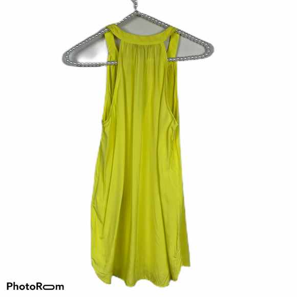 Banana Republic women's yellow sleeveless tassel blouse size Small NEW - Picture 4 of 4